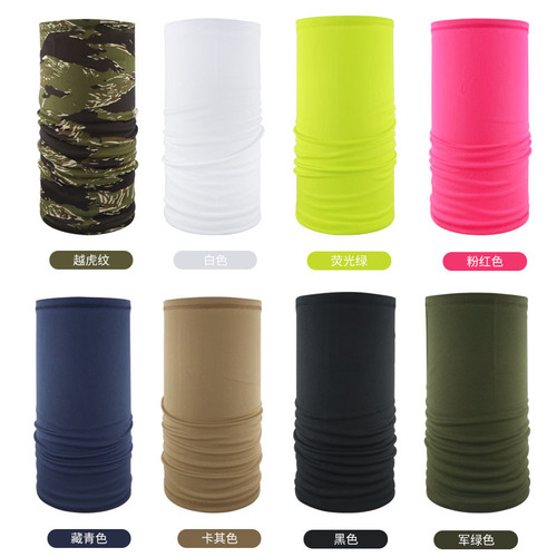 Camouflage Multi-functional Magic Scarf Tactical Balaclava Outdoor Cycling Face Mask Breathable Sunscreen Neck Gaiter Military Enthusiast Scarf