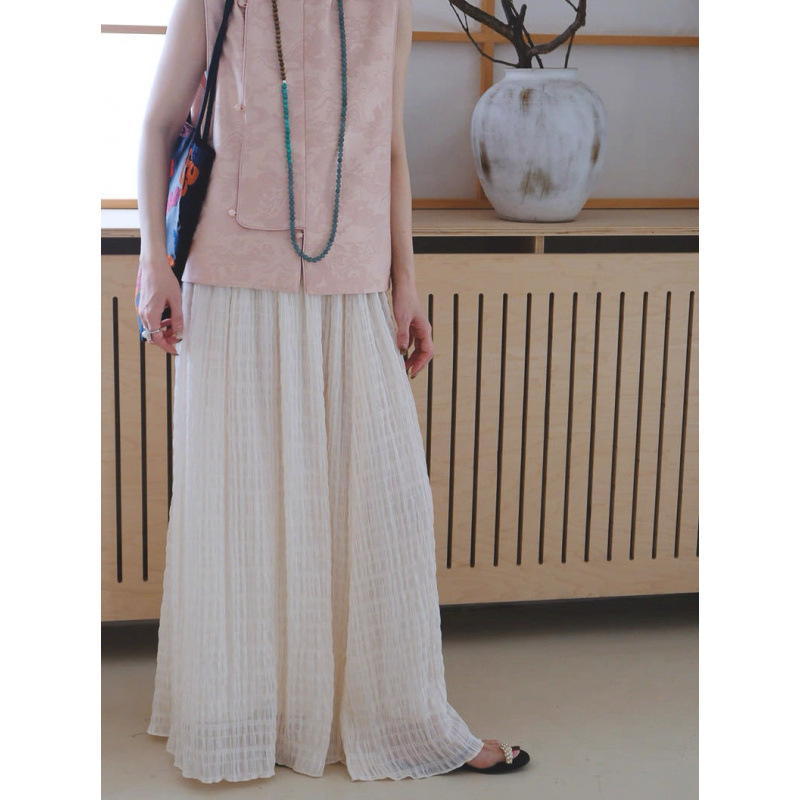 暮夏浅秋 2025早秋新品 小众设计 文艺质感半身裙