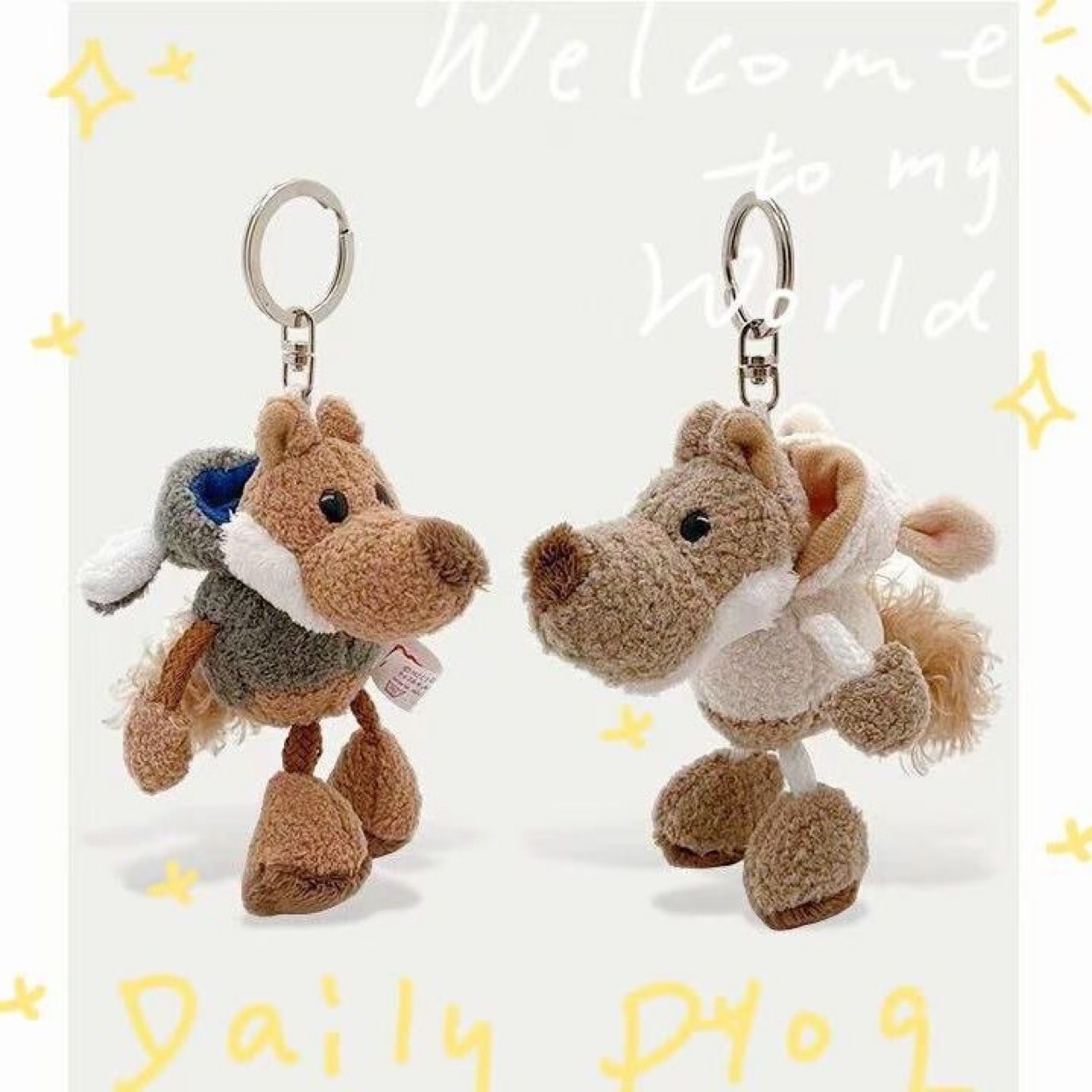 Cute small doll sheepskin