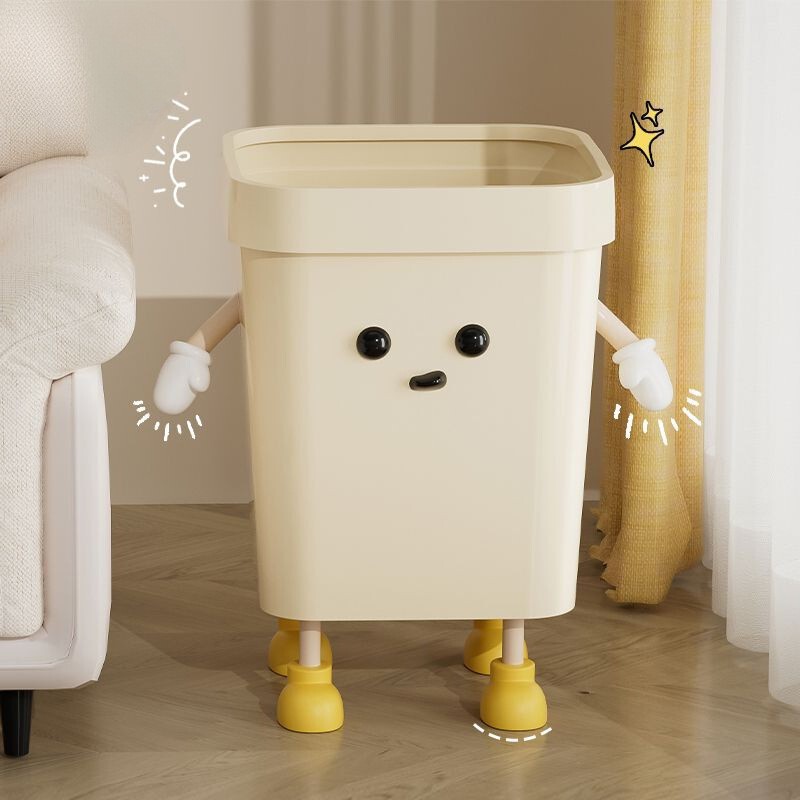 Trash Can for Home Use, High-End Ins Style, High-Value Kitchen, Living Room, Bedroom, Bathroom, Toilet, Large Storage Bin