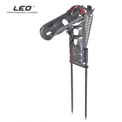 27475 【All-Metal Automatic Rod Support】Automatic Rod Holder Dual Spring Fishing Rod Stainless Steel Platform