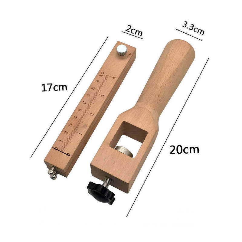 革のベルトの切断器の手作りのdiy革製品の木製の位置決めは、幅を調節することができます。|undefined