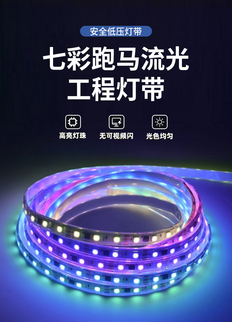 4020侧发光led幻彩RGB灯条 5mm窄板内置IC2812流水可编程一灯一剪-阿里巴巴