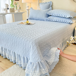Four Seasons Quilted Quilted Bed Cover Single-piece Bed Skirt Three-piece Set Tatami Mattress Anti-slip Cushion