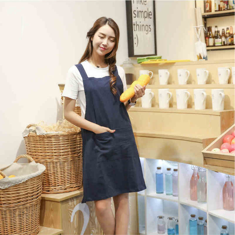 Literary Retro Apron Multi-Color Work Clothes Young Chinese Style Nail Art Flower Shop Special Custom Logo