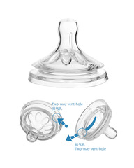 Suitable for Fei & Lipu pacifiers, new & Anyi baby bottles, wide-caliber natural and smooth silicone pacifiers for newborns