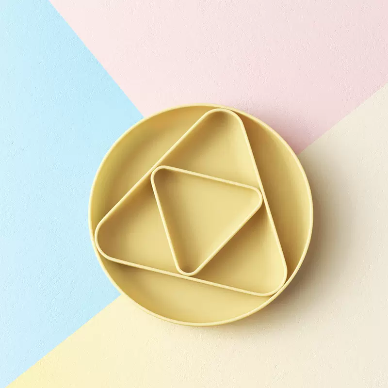 亚马逊硅胶餐盘婴儿分格辅食碗防摔儿童分体喂养餐具定制食品级