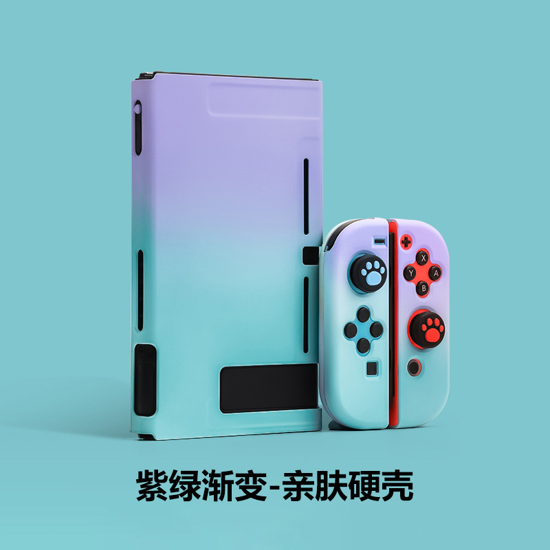 Nintendo switcholed interruptor de la cáscara protectora OLED cristal transparente caso suave de silicona caso dividido caso duro