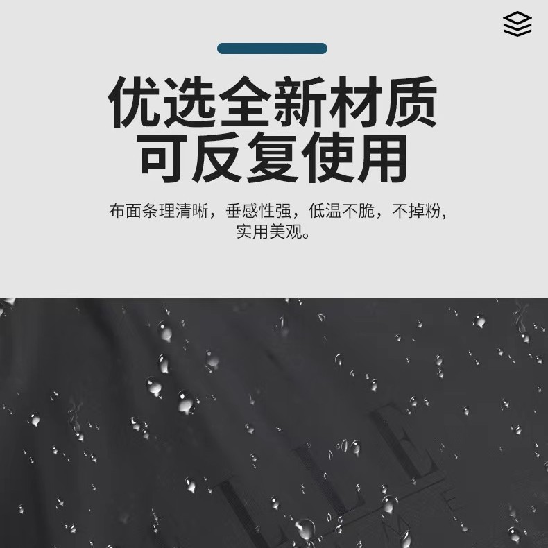 En stock ropa cubierta de polvo no tejida engrosada traje largo cubierta de la capa de la cubierta a prueba de humedad bolsa de polvo de almacenamiento de ropa