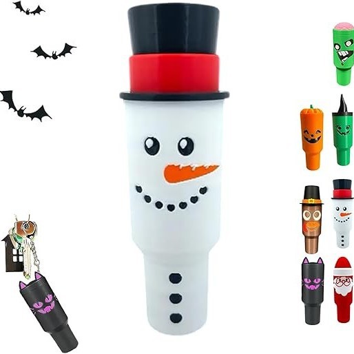 Holiday Edition Mini Tumbler Keychain Container|undefined