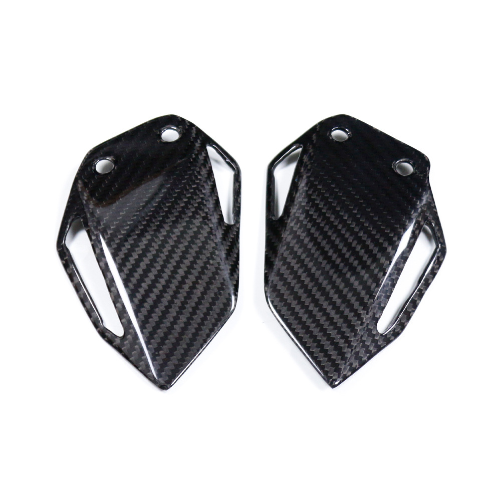 适用YAMAHA MT09 sp摩托车改装碳纤维脚踏护板脚跟板外壳 跨境V4