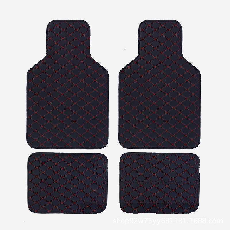 Amazon universal car floor mats, foreign trade car mats, all-season right-hand drive car leather floor mats