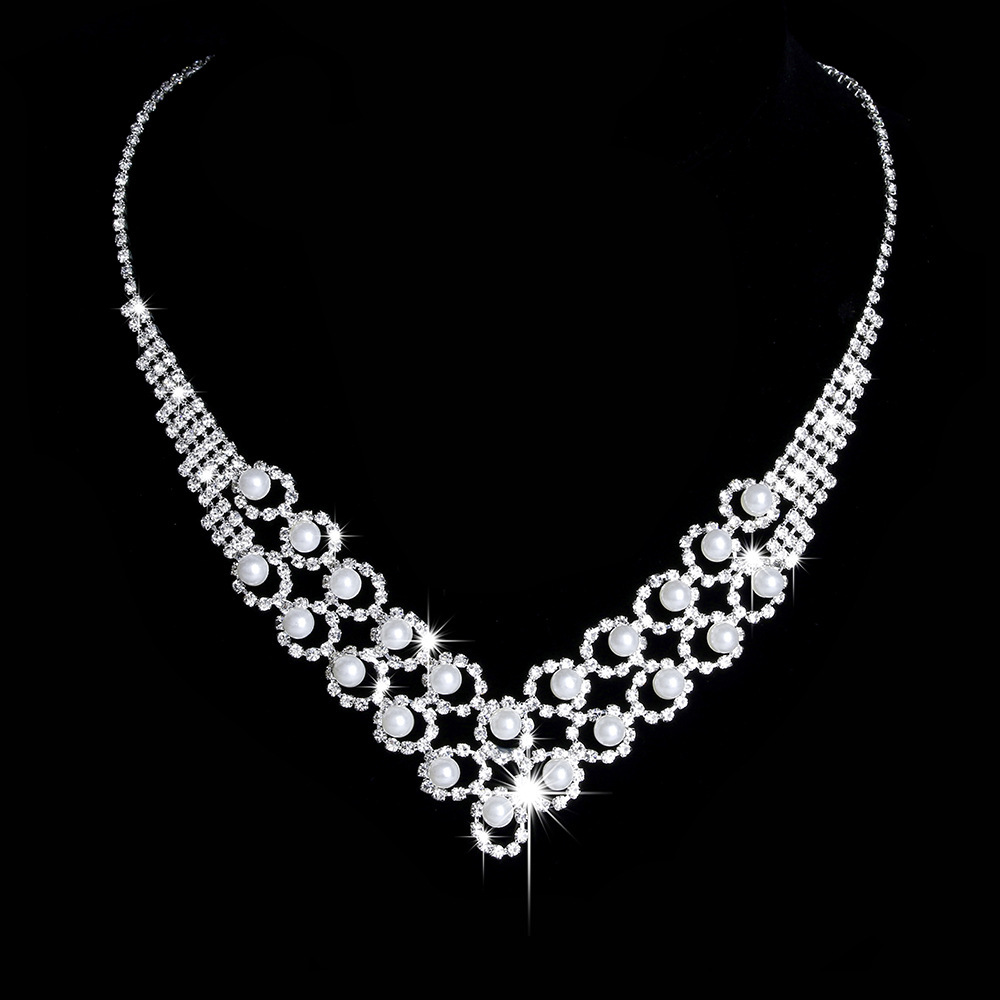 Fashion Flower Copper Inlay Zircon Womenu0027S Bracelets Earrings Necklace