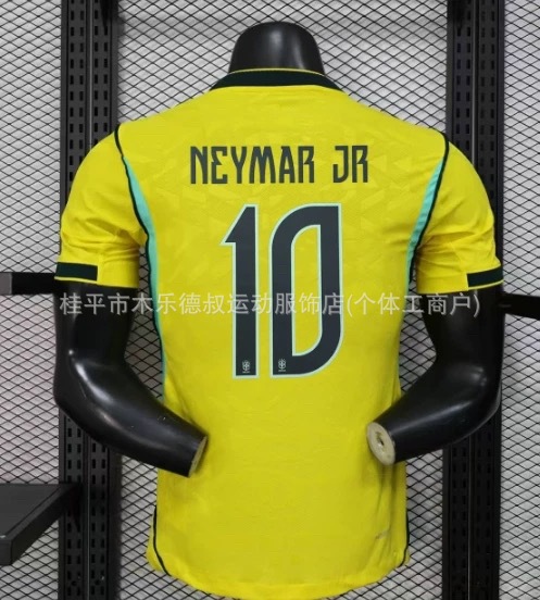 Nike x Brazil 2024/25 Home Neymar Jr Player Edition Jersey Yellow