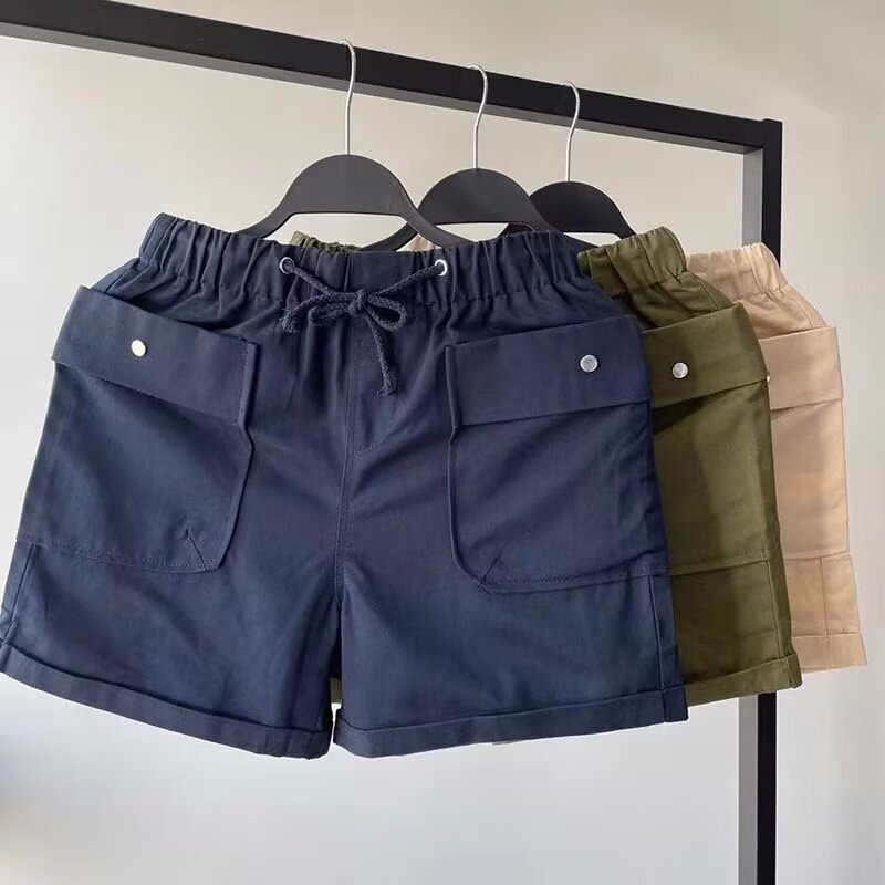 2025 Solid Color but Knee Work Wear Three-point Shorts Men's Three-point Pants Slim-fit Sports Four-point Trendy Brand Casual 2025 Solid Color but Knee Work Wear Three-point Shorts Men's Three-point Pants Slim-fit Sports Four-point Trendy Brand Casual