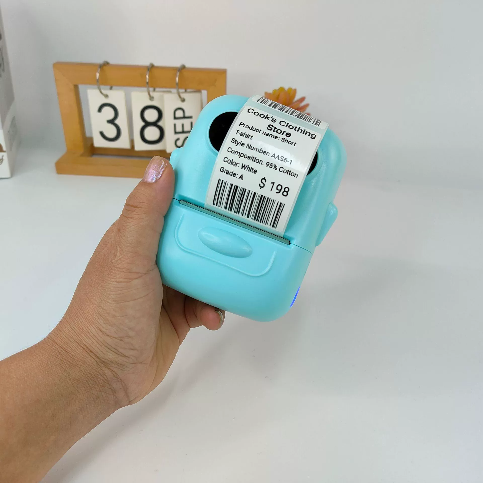 Портативный маленький принтер, bluetooth, (поперечная торговля)