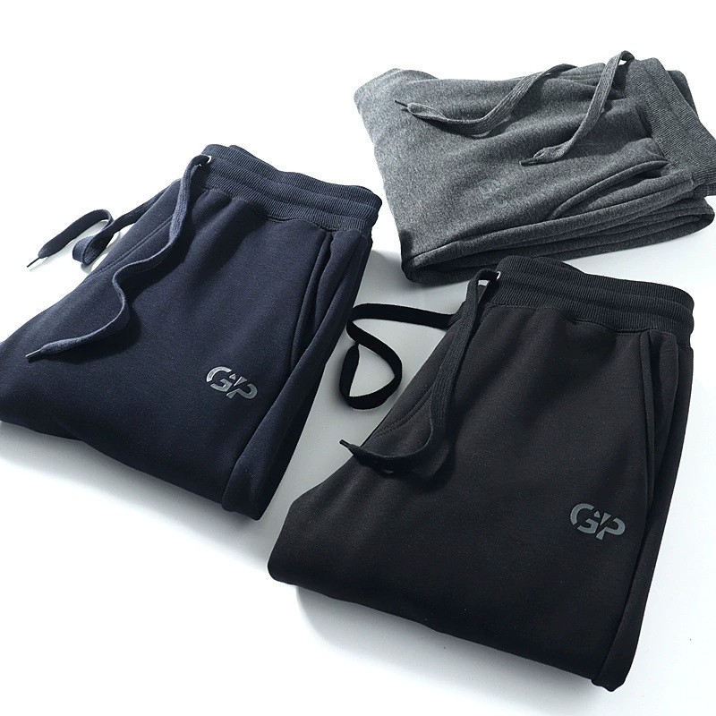 Шипы! Утолщение на флисовой подкладке! Один на зиму! Осенне-зимние спортивные повседневные брюки Теплые спортивные штаны Мужские модные брюки