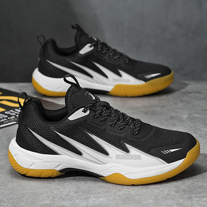 Nuevos zapatos de bádminton transfronterizos para parejas respirables y amortiguadores, tenis, voleibol, tenis de mesa, zapatos de entrenamiento deportivo