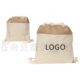 Solid Color Simple Blank Canvas Shoulder Bag Student's Backpack Drawstring Canvas Bag Customization