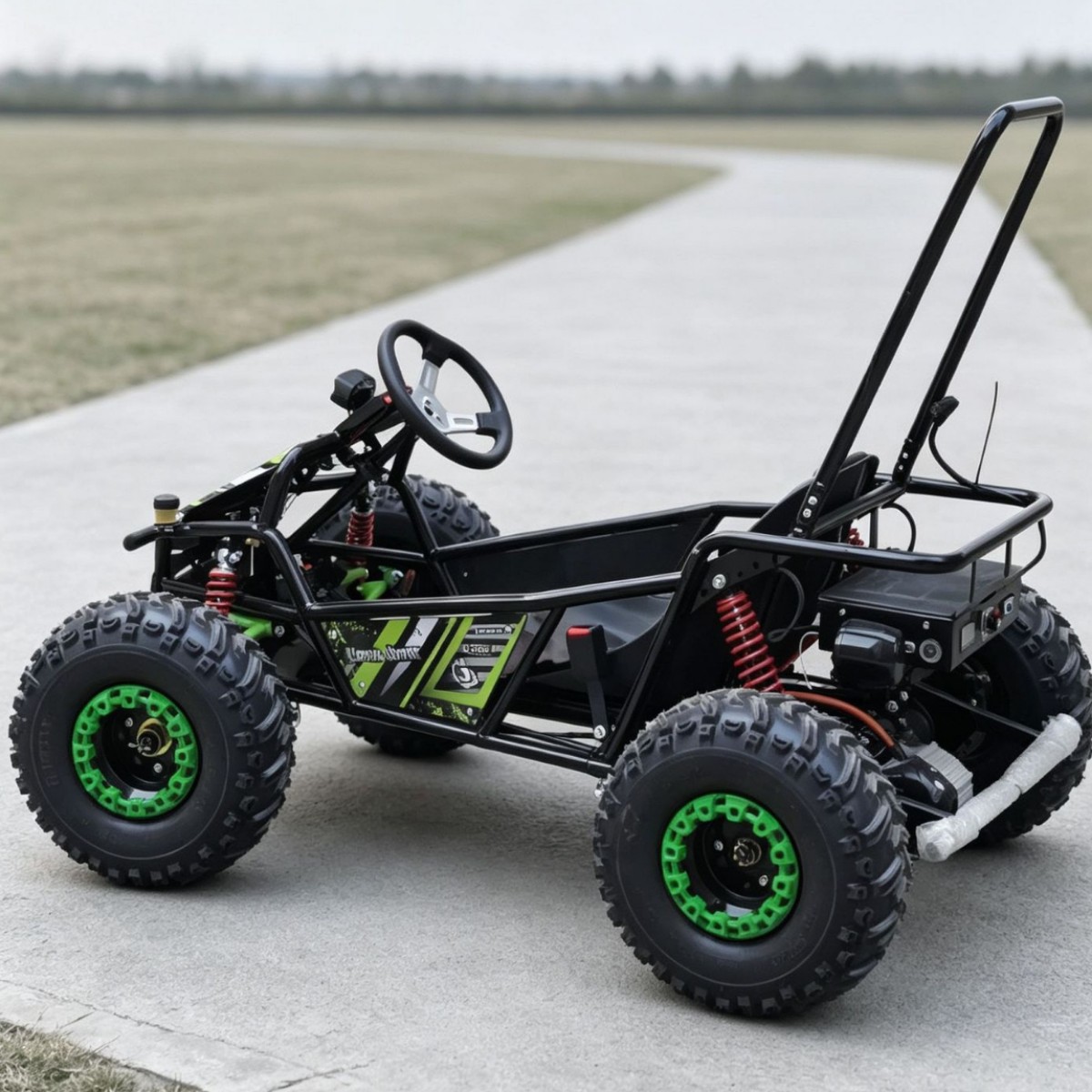 Escaneo de código eléctrico compartido para niños adultos go-kart de playa adultos pueden hacer plazas de recreo arena barro camping