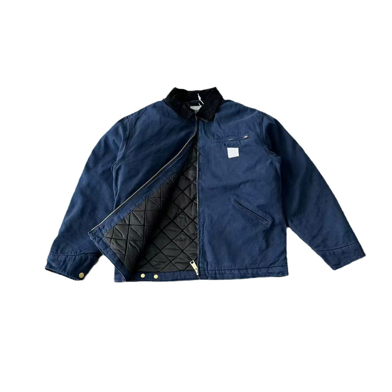Пуховая куртка с молнией для отдыха,Oversize