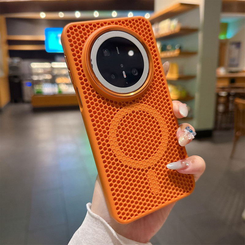 蜂窝散热磁吸适用华为Mate70Pro肤感手机壳Mate60Pro高级感保护套|undefined