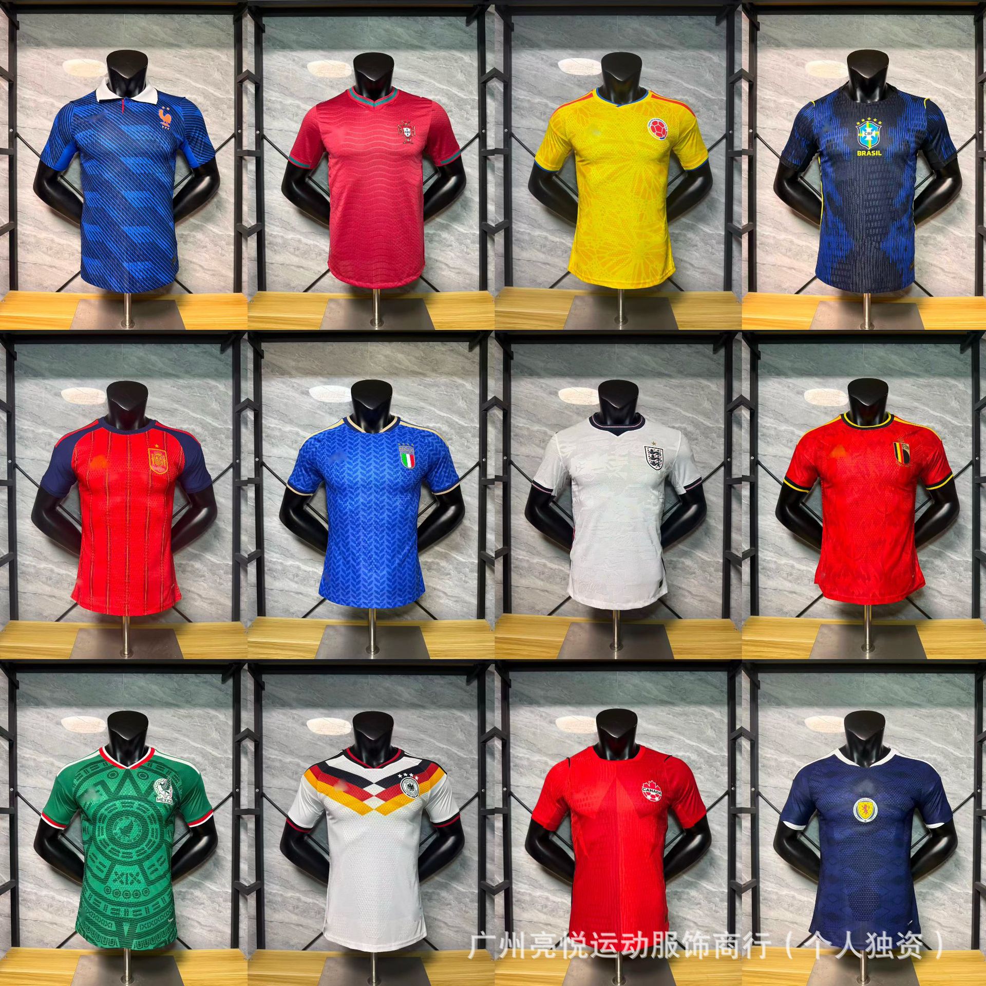 2627 Camiseta de jugadores de la Copa del Mundo Argentina Italia Alemania Inglaterra Francia Portugal México