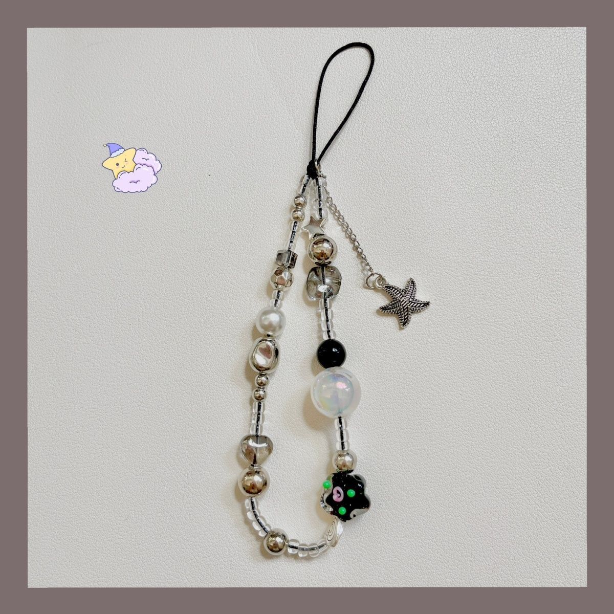 Coreano ins flores dulces y frías pulseras irregulares DIY para todos los casos de teléfonos móviles colgante de corazón de niña colgante