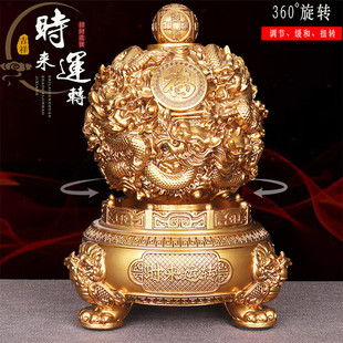New Fortune-Turning Nine-Turning Earth Treasure Ornament for Attracting Wealth, Suitable for Living Room, Boss's Office, Company, or Store Decoration