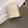 27#Open bracelet-silver bump