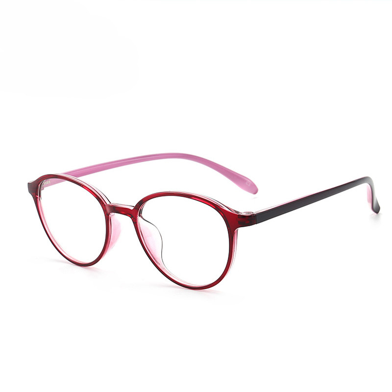 17080 new anti-blue light glasses for male and female students, fashionable TR thin frame frames, youth myopia glasses frames