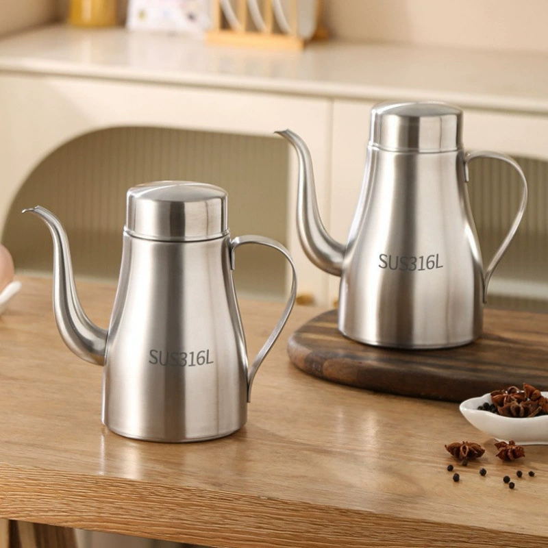 Очень толстый масляный горшок из пищевой нержавеющей стали 316, утолщенный кухонный бытовой масляный резервуар без масла с фильтром большой емкости