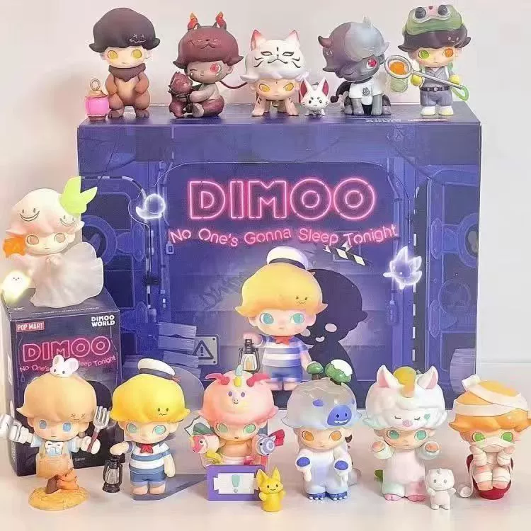 Китайская версия POP MART Pop Mart DIMOO Не разрешено спать сегодня серия сюрприз-боксов милые игрушки украшения