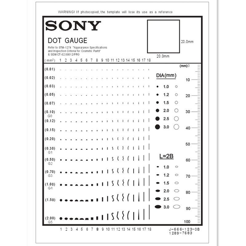 适用于点规污点卡点线规菲林尺外观比对卡污点规缺陷点规检验