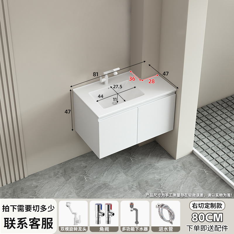 Ángulo cortado panal de abeja gabinete de baño cerámica integral lavabo de forma especial tamaño de inodoro envase lavabo de columna de tubo