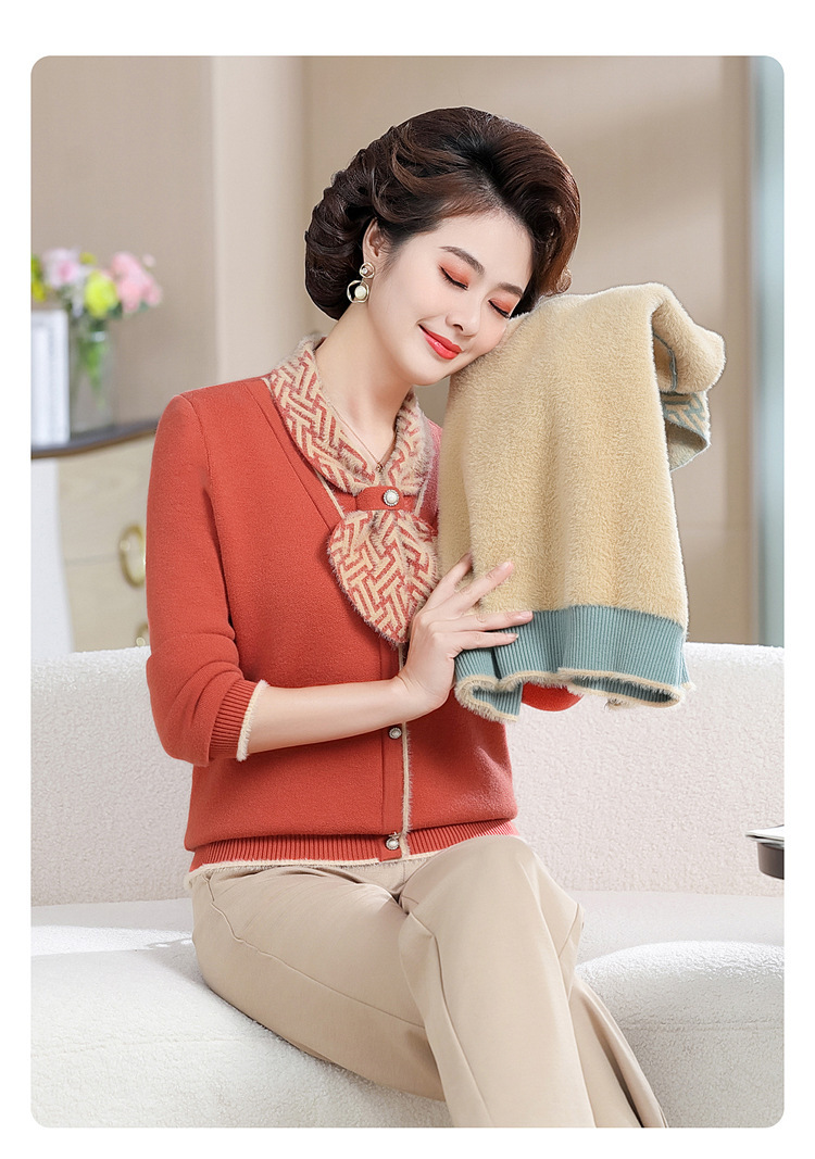 E5898 830K ÁO LEN NỮ TAIRYA MÙA XUÂN THU ĐÔNG TRUNG NIÊN DÀY ẤM THỜI TRANG NỮ G03 SẢN PHẨM MỚI