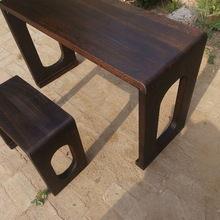 多功能实木一体桌凳桐木古琴桌凳古风国学书法桌一体桌