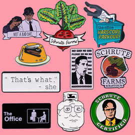 办公室水杯人物胸针别针服装包包配饰合金徽章跨境外贸批发热销