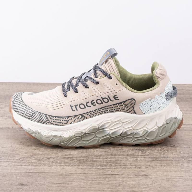 Canadian Wide-Last Couple Sports Shoes Thick-Soled Breathable Non-Slip Wear-Resistant Shock-Absorbing Outdoor All-Terrain Cross-Country Running Shoes