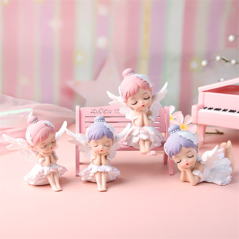Internet Celebrity Girl Heart Bella Ballet Girl Creative Resin Ornaments Living Room Bedroom Home Decoration Crafts Gift
