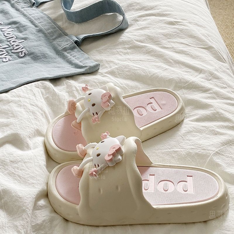 Cartoon-Style Summer Hot-Selling Women's Eva Thick-Soled Sandals for Indoor and Outdoor Use, Non-Slip, Odor-Free, Suitable for All Seasons