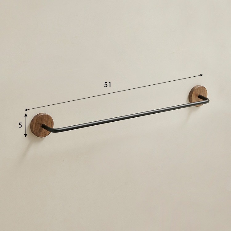Black walnut-51cm thickened slipper rack-elegant black