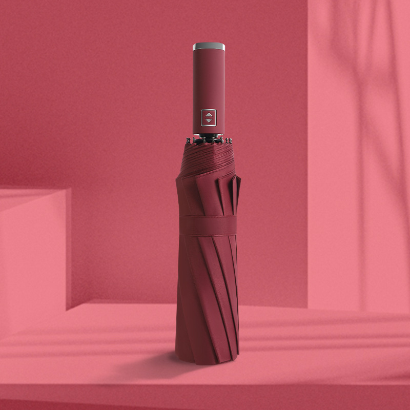 Paraguas automático de hueso doble de 24 huesos, protección solar reforzada, parasol, parasol de sentido avanzado, parasol para hombres, parasol de vinilo, protección UV