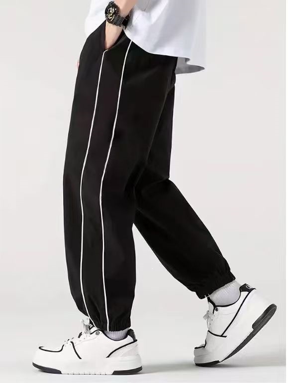 [Cross-border Exclusive] European Size Men's Casual Versatile Trendy American High Street Retro College Style Sporty Style for Spring and Autumn