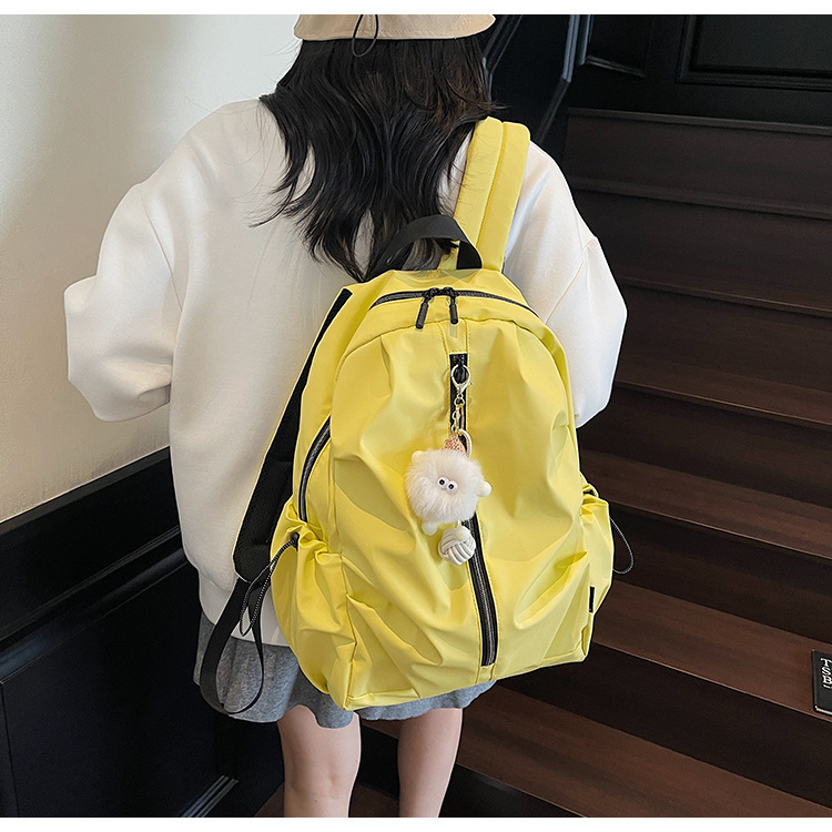 书包双肩包女2025新款时尚初中生高中生大容量bags旅行旅游背包|undefined