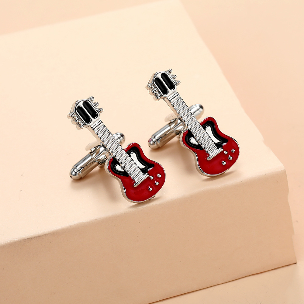 music series cufflinks musical instrument note cufflinks men's French shirt cuff nails source_voghion.com
