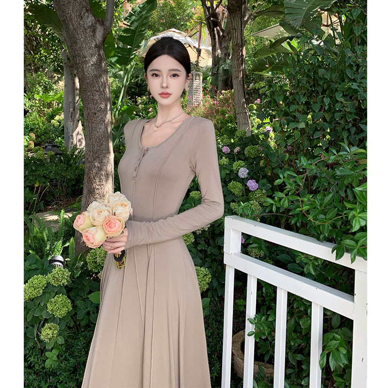 F6871 750K VÁY ĐẦM LIỀN THÂN DÁNG DÀI NỮ SHETDT ÁO LEN DÁNG ÔM BODY GỢI CẢM SEXY THỜI TRANG NỮ G02 SẢN PHẨM MỚI