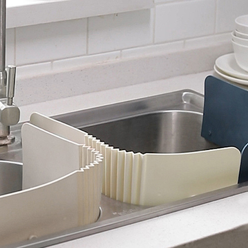 New kitchen sink folding baffle household dishwashing pool baffle bottom suction cup fixed anti-splash baffle