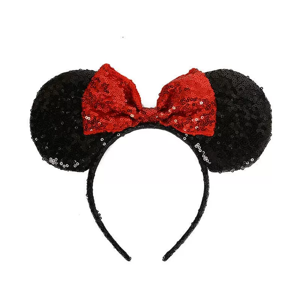 Red Butterfly Sequin Black Handle