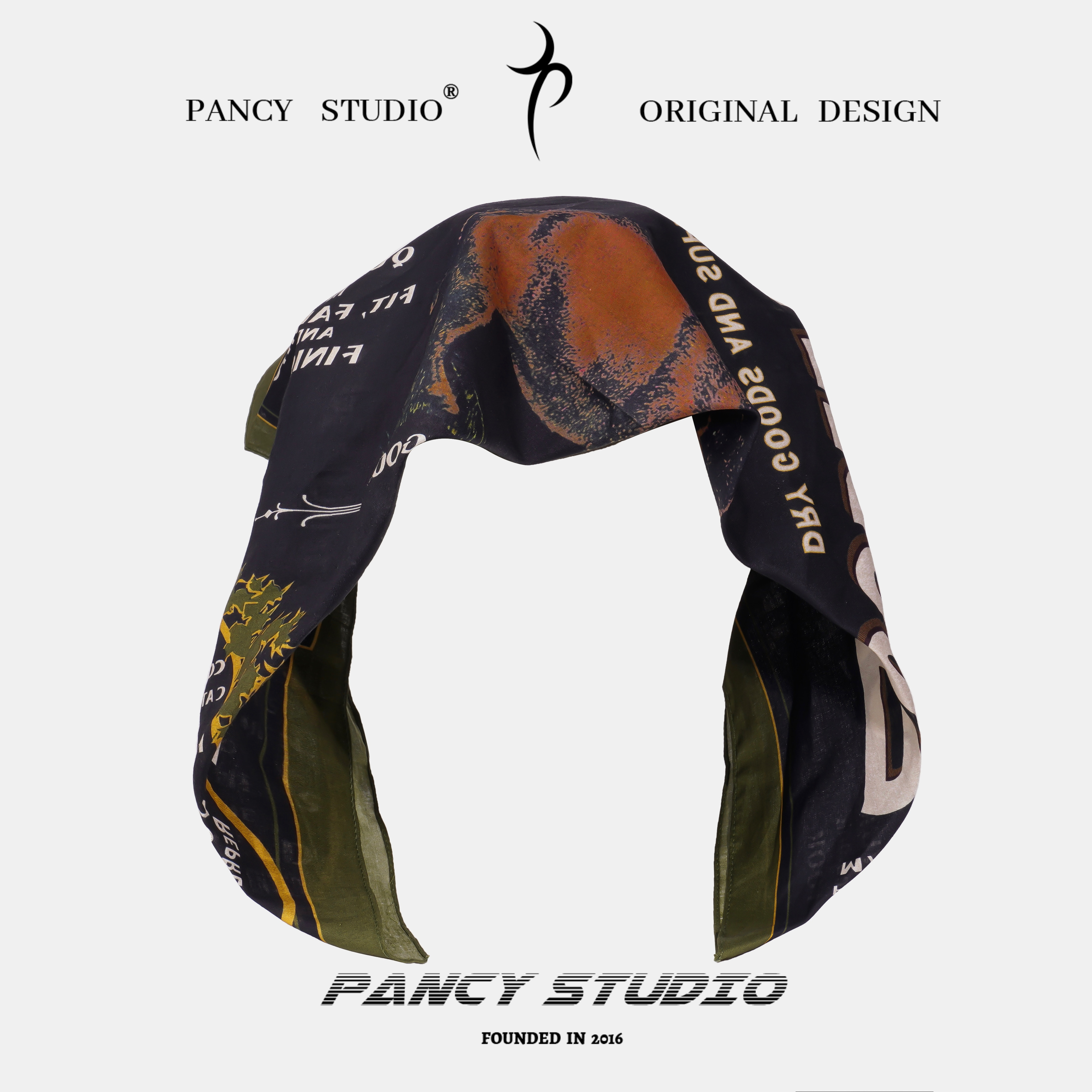 American Retro Sweet Cool Y2k Hot Girl Headscarf